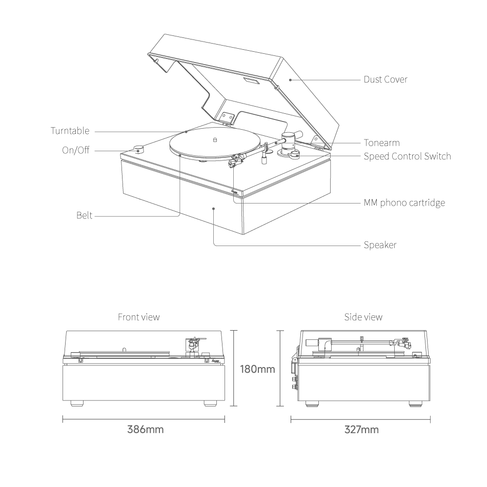 HYM Lumi-S turntable | The Rotating Pavilion