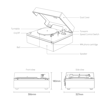 HYM Lumi-S turntable | The Rotating Pavilion