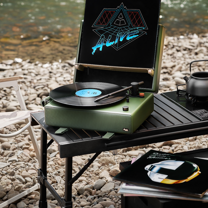 HYM toGO turntable | Moss Green